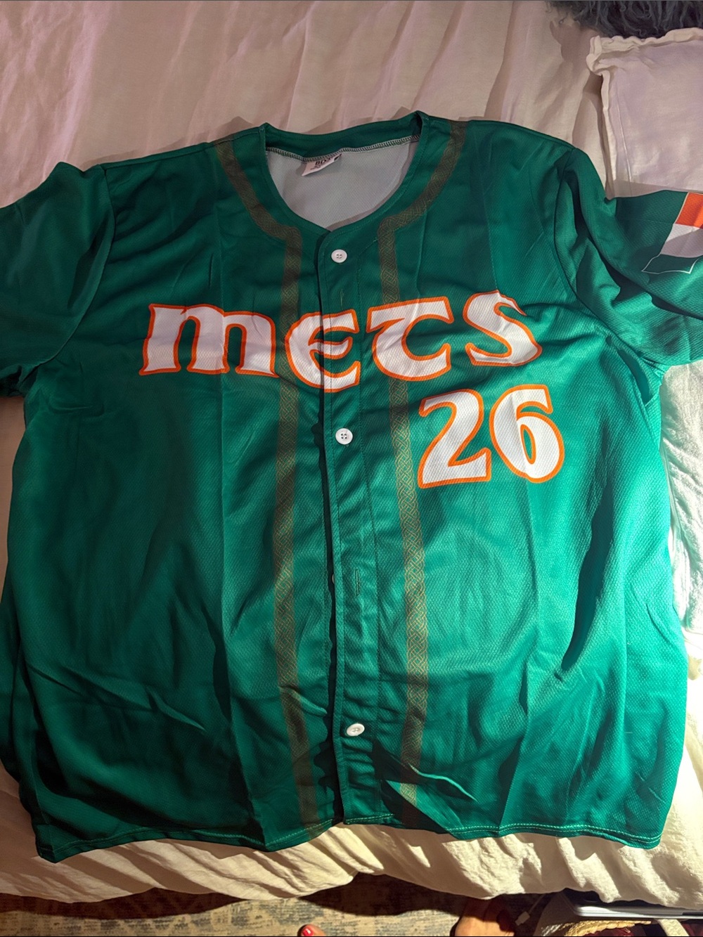 Mets #26 Green “IRISH NIGHT” Baseball Jersey